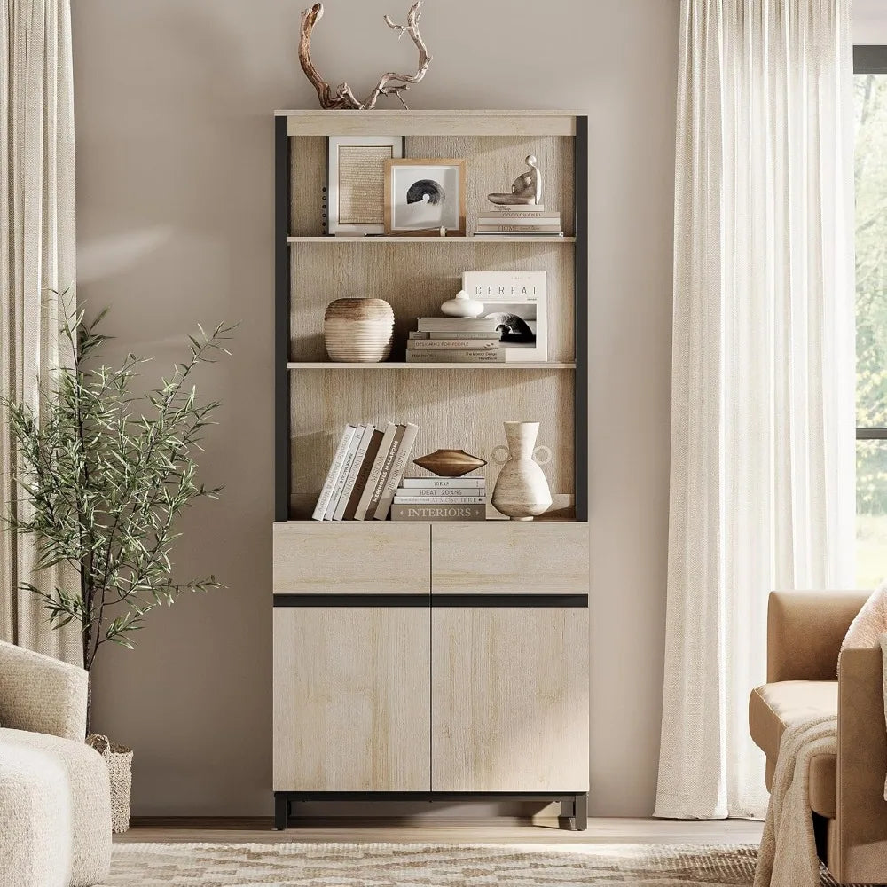 Beautiful 72" Tall Bookshelf Library Bookcase