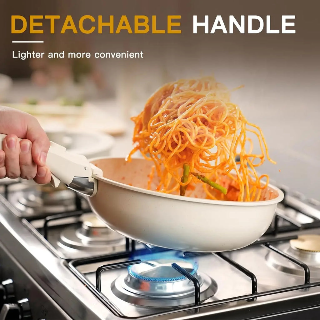 23 Pcs Pots and Pans Non Stick Ceramic Cookware Set