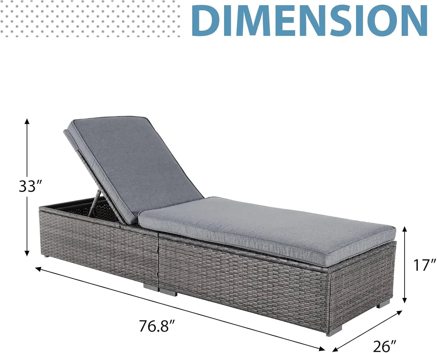 Outdoor Chaise Lounge Chairs, 2 Pieces  Wicker