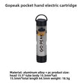 Mini USB Rechargeable LED Pocket Flashlight Clip-on Flashlight