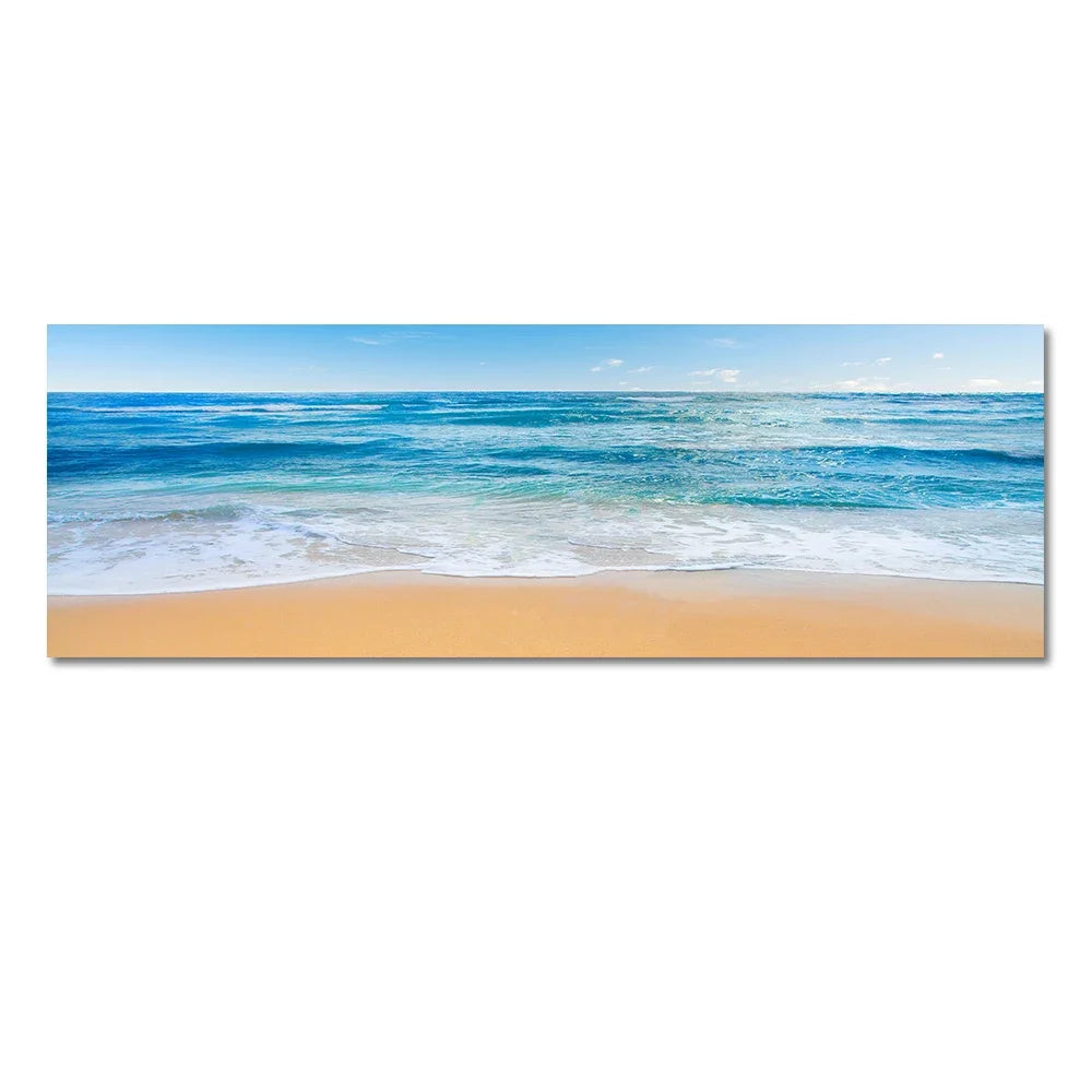 Modern Natural Beach Landscape Wall Art Poster Prints Sea Sunset