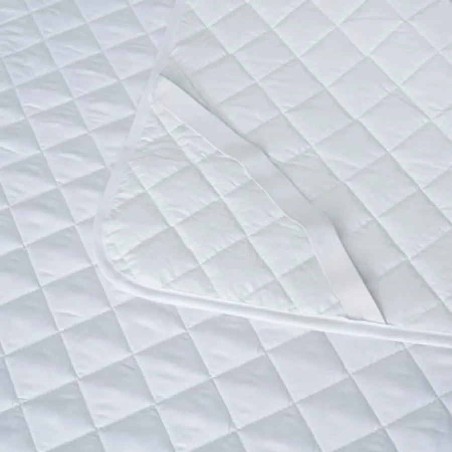 Elif Size Mattress Protector, Waterproof, Quilted Cover Pad Breathable, Vinyl ,See sizes, white