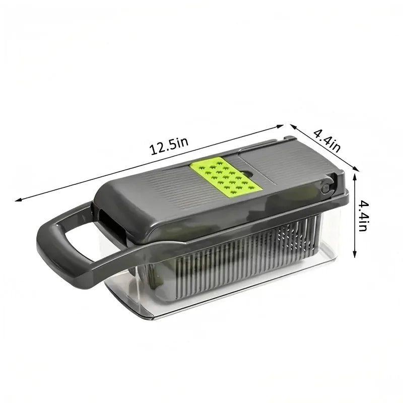 Upgraded Vegetable Chopper, Multi-Functional Easy Safe Kitchen Slicer Dicer