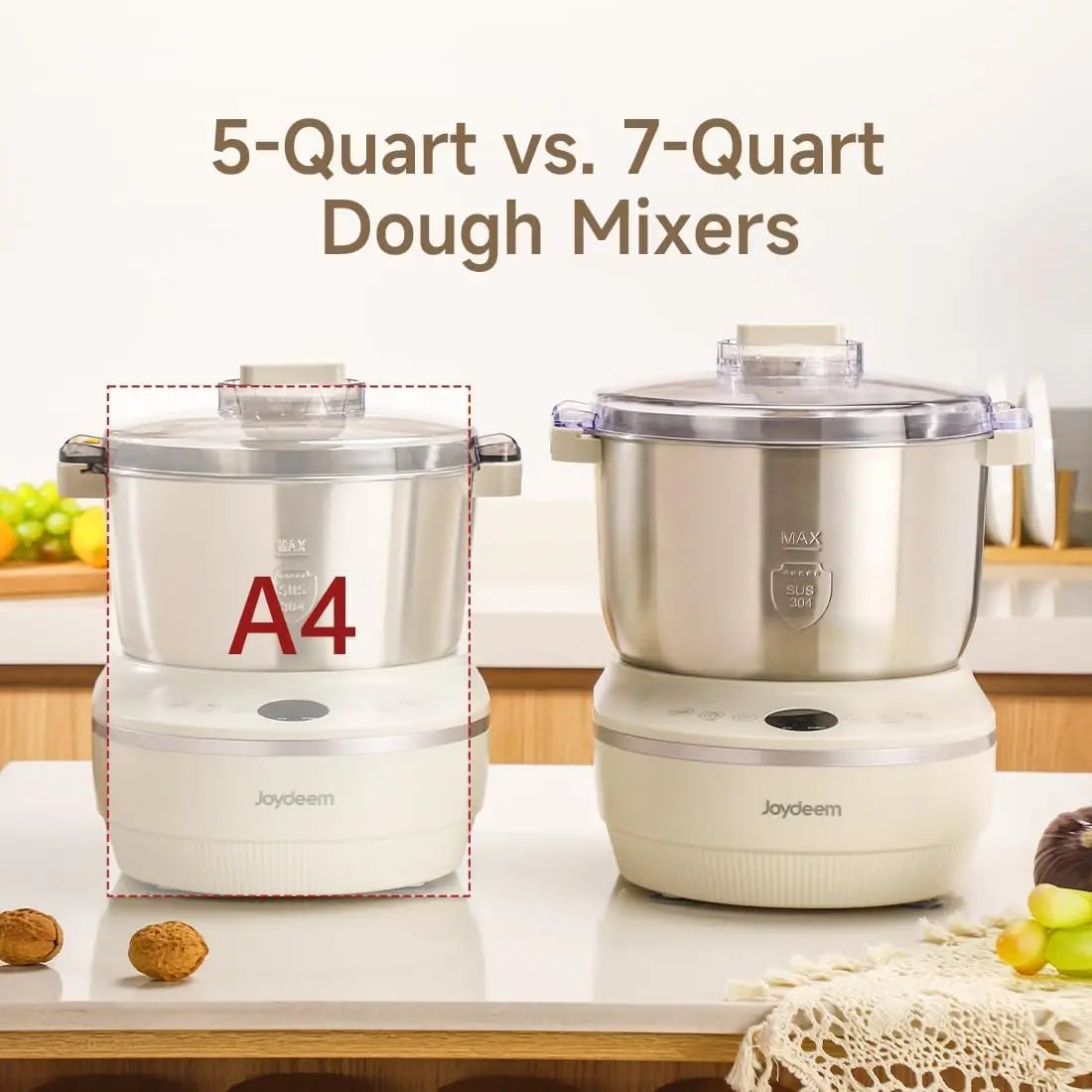 Amazing Electric Dough Maker with Ferment Function, 5.3Qt Dough Mixer Machine