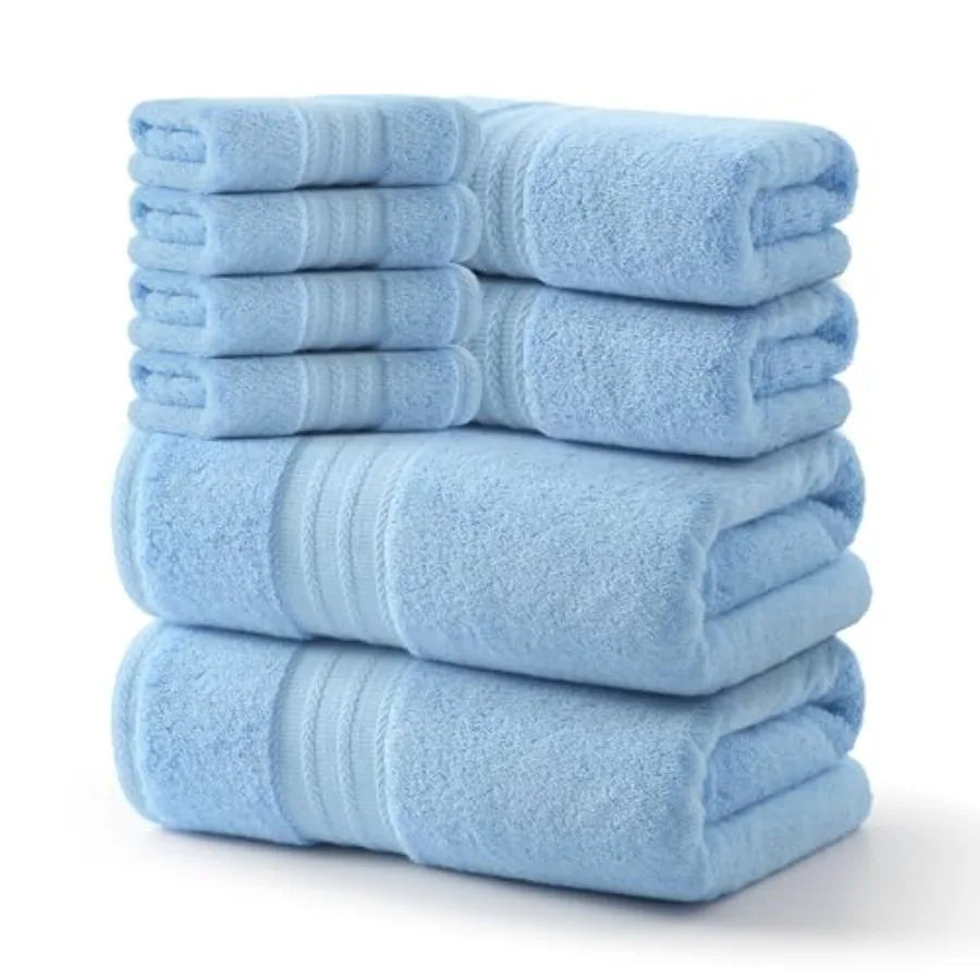 Towel Set of 8-100% Cotton Luxury Bath Towels Set