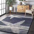 Thomas Paul Starfish And Striped Area Rug, 5X8, Blue
