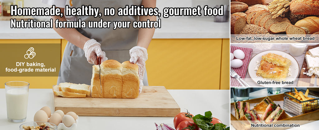 HOMEMADE BREAD!!! 2 LB Bread Maker 15-in-1 Dough Machine Nonstick