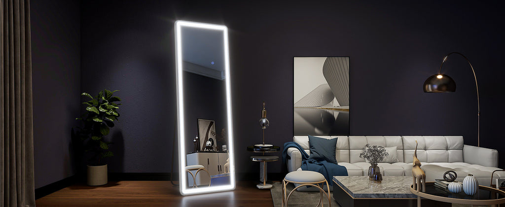 63"x20" Full Length Mirror with Lights,LED Mirror