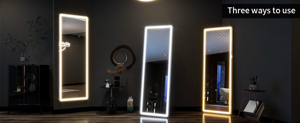 63"x20" Full Length Mirror with Lights,LED Mirror