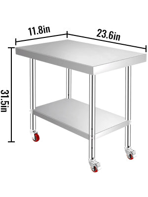 Stainless Steel Kitchen Worktable shelves Commercial Work Bench Table